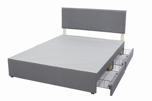 5ft king fabric bed - 5ft, with