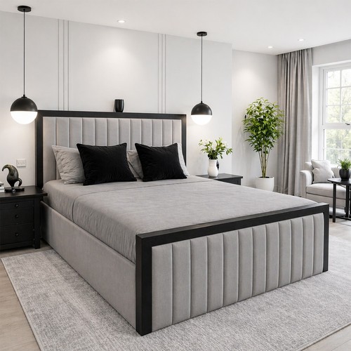 Panelled piping border - border, bed