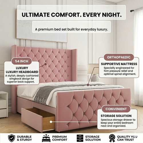 New chesterfield divan - divan, bed