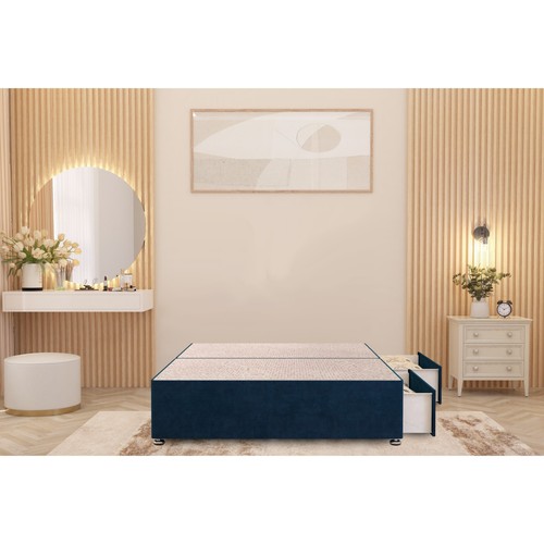 Plush velvet divan bed base - divan,