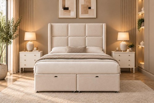 Ottoman divan winged bed frame - ottoman,