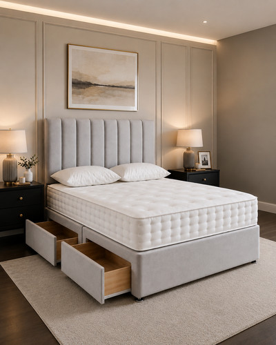 Orthopaedic divan bed - orthopaedic, storage