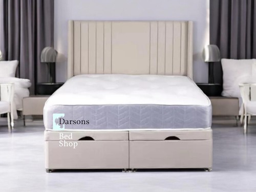 Pearl panel divan ottoman gas - pearl,