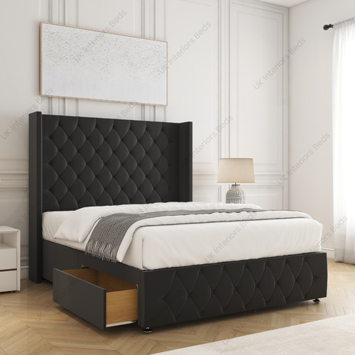 New divan bed bases set - bed, with