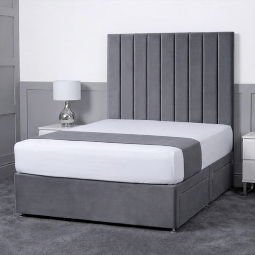 Amelia divan bed plush storage - plush,