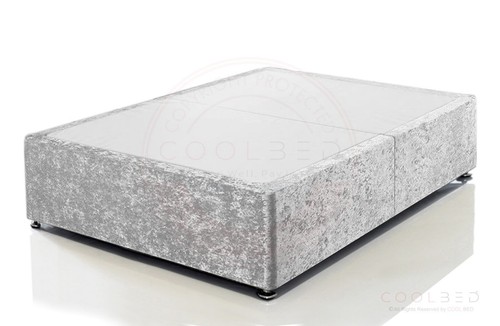 Crushed velvet divan bed base - velvet,