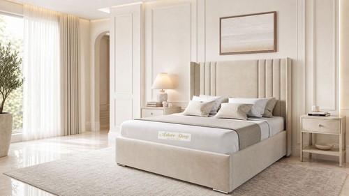 Luxury winged panel headboard - winged,