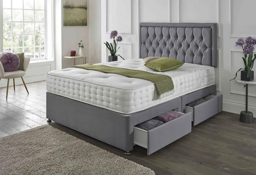 Divan bed set with - divan, &