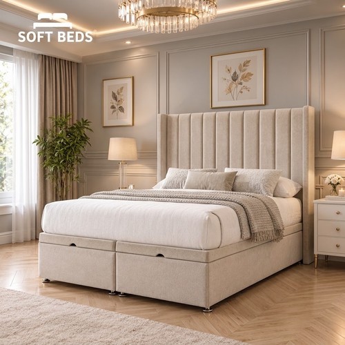 Ottoman divan winged bed - bed, frame