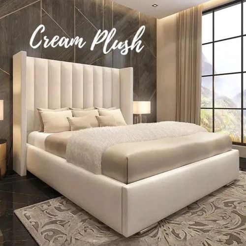 Winged panel bed - bed, frame