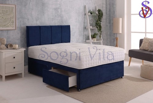 Grey divan bed set with - grey,